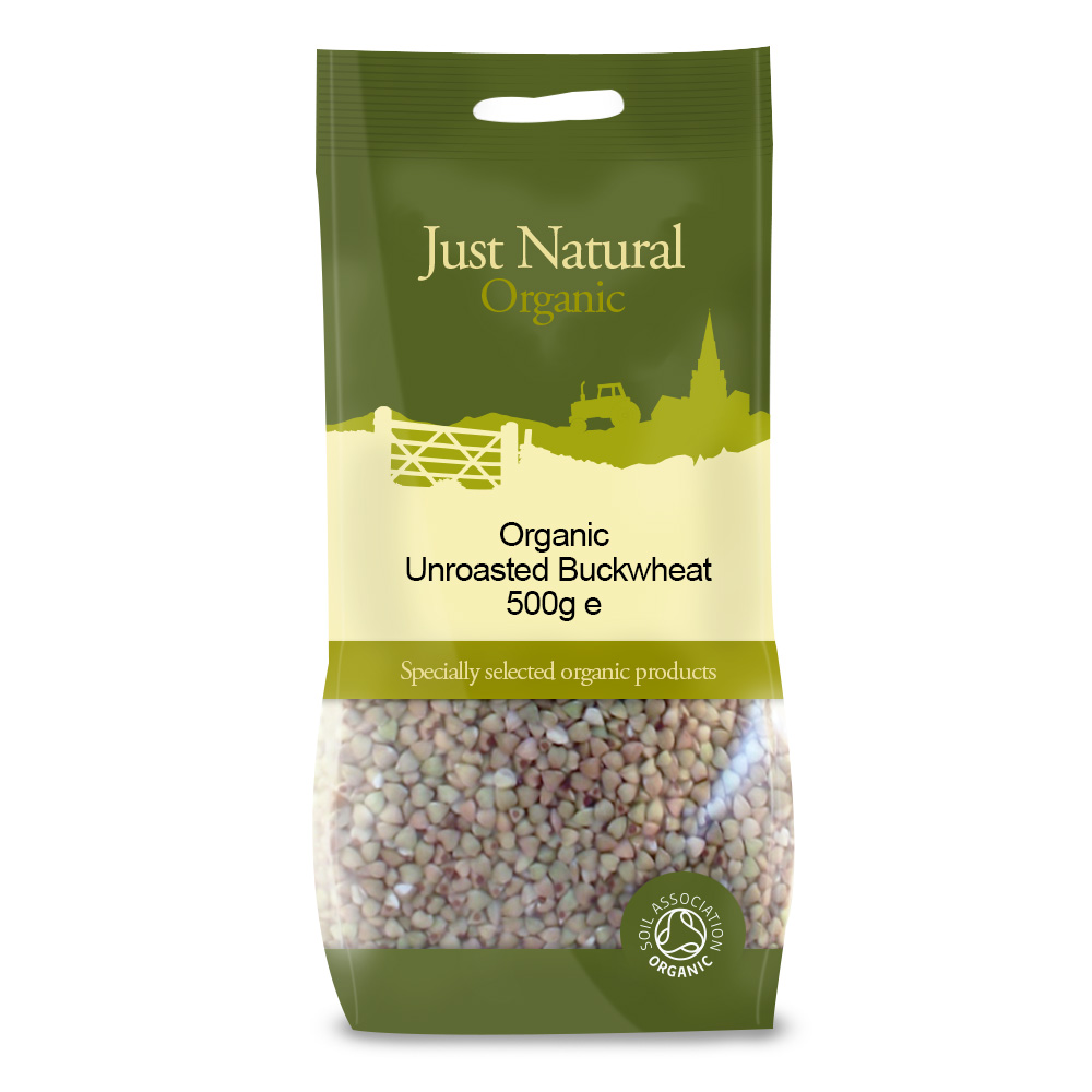 Unroasted Buckwheat Groats 500g, Organic (Just Natural Organic