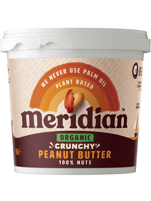 Organic Crunchy Peanut Butter 1kg (Meridian) - HealthySupplies.co.uk