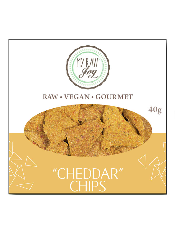 Vegan Cheddar Chips, Organic 40g (My Raw Joy) Healthy Supplies