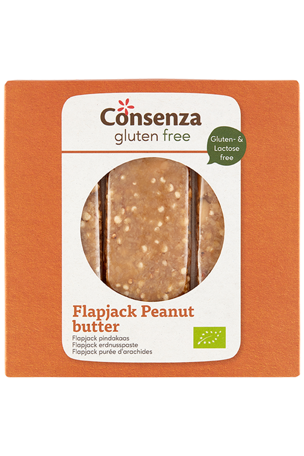 Organic Peanut Butter Flapjack 90g (Consenza) Healthy Supplies