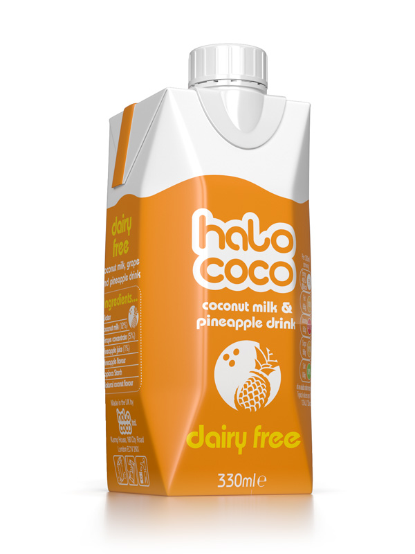 Coconut Milk & Pineapple Drink 330ml (Halo Coco) Healthy Supplies(01)