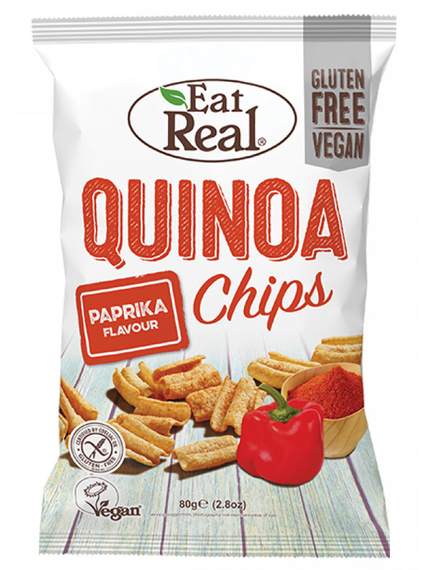 Quinoa Chips with Paprika 80g (Eat Real) Healthy Supplies