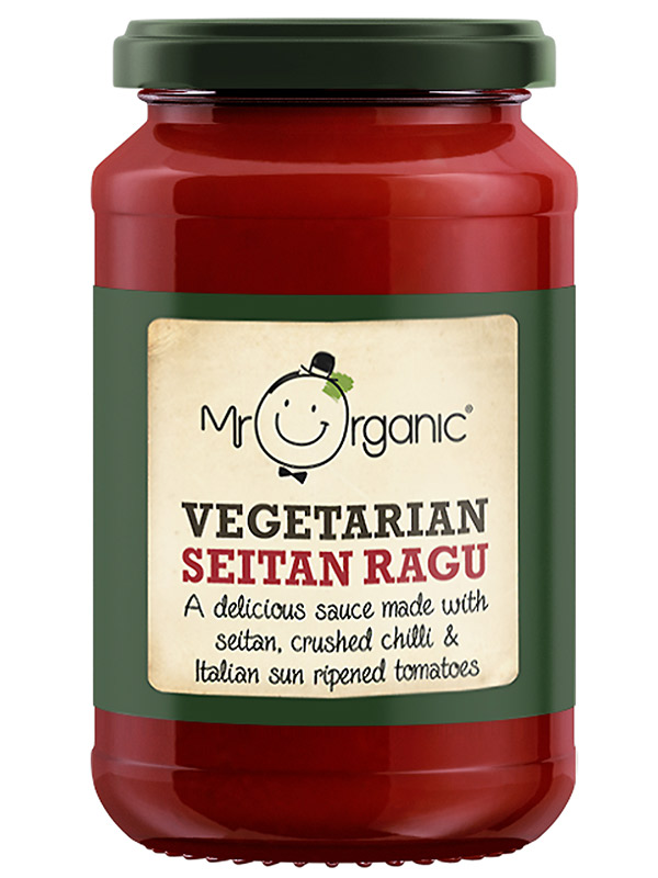 Seitan Ragu Pasta Sauce, Organic 350g (Mr Organic) Healthy Supplies