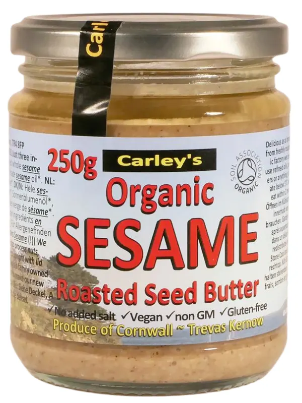 Organic Sesame Seed Butter 250g (Carley's) Healthy Supplies