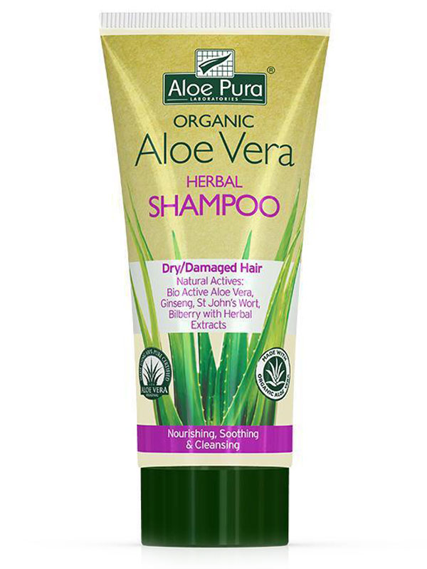 Aloe Vera Herbal Shampoo Dry/Damaged 200ml (Aloe Pura) Healthy Supplies