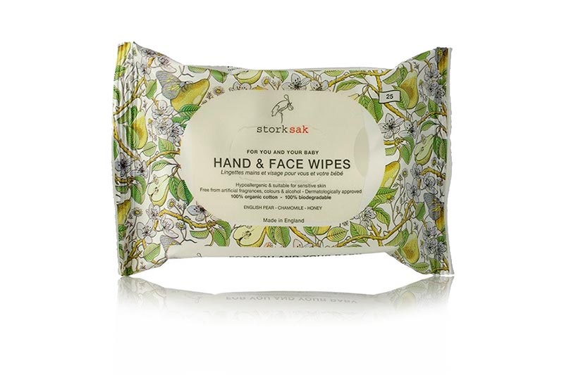 Hand & Face Wipes, Organic x 25 (Storksak Organics) Healthy Supplies
