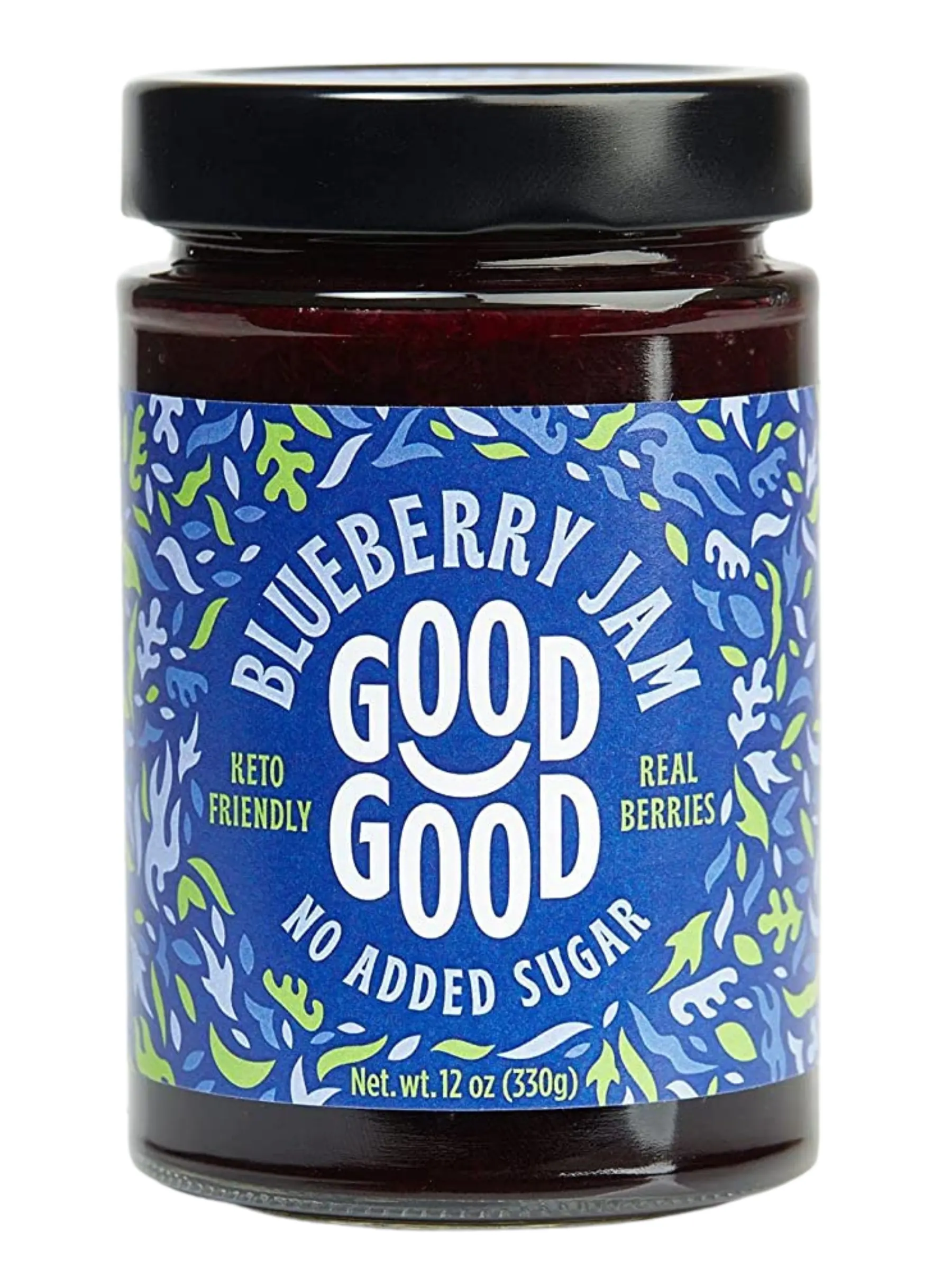 Sweet Jam with Stevia Blueberry 330g (Good Good Stevia) Healthy Supplies