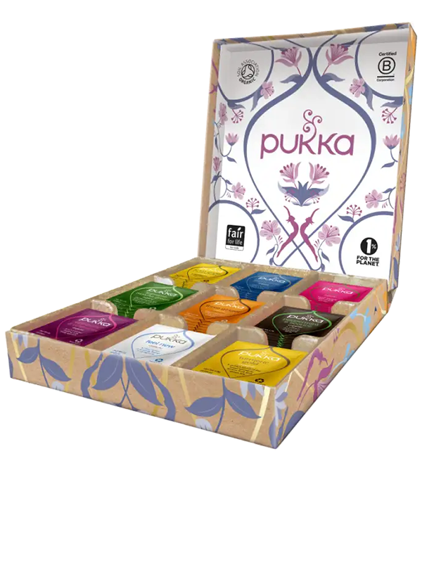 Organic Tea Selection Box, 45 Sachets (Pukka) Healthy Supplies