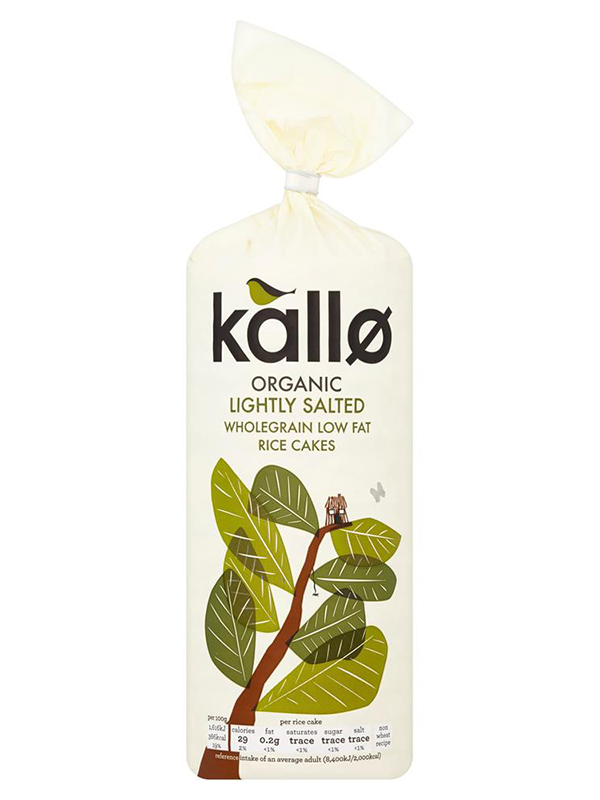 Organic Thick Slice Slightly Salted Rice Cakes 130g (Kallo) Healthy Supplies