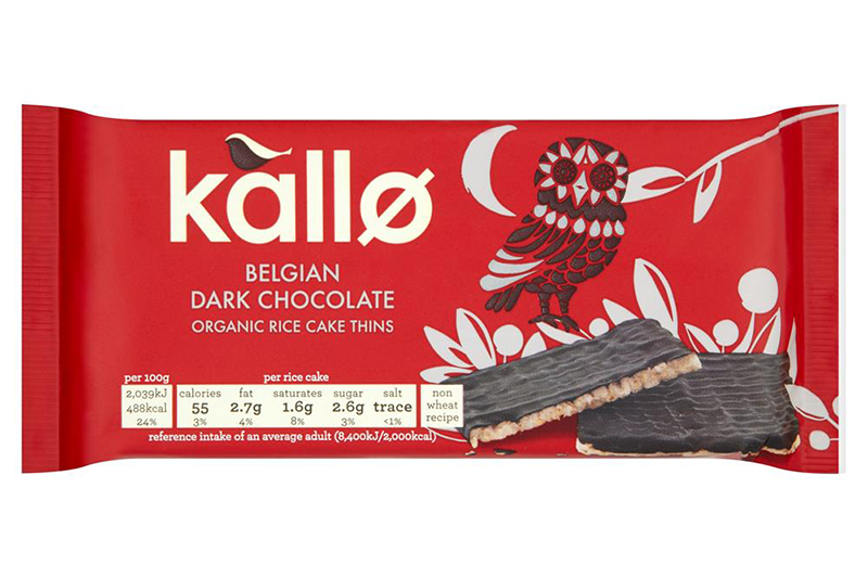 Organic Dark Chocolate Rice Cake Thins 90g (Kallo) Healthy Supplies