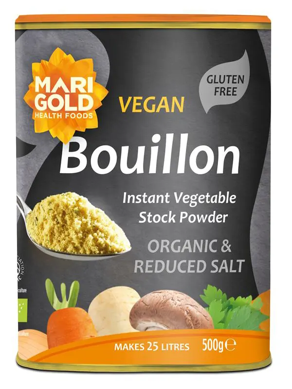 Organic Vegetable Bouillon Powder Less Salt 500g (Marigold) Healthy Supplies