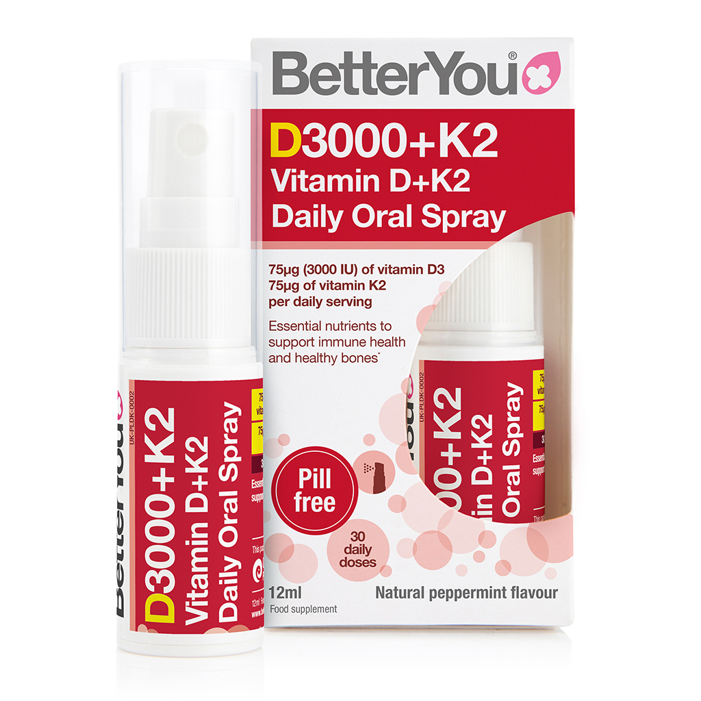DLux+ Vitamin D & K2, Daily Oral Spray 12ml (BetterYou) Healthy Supplies