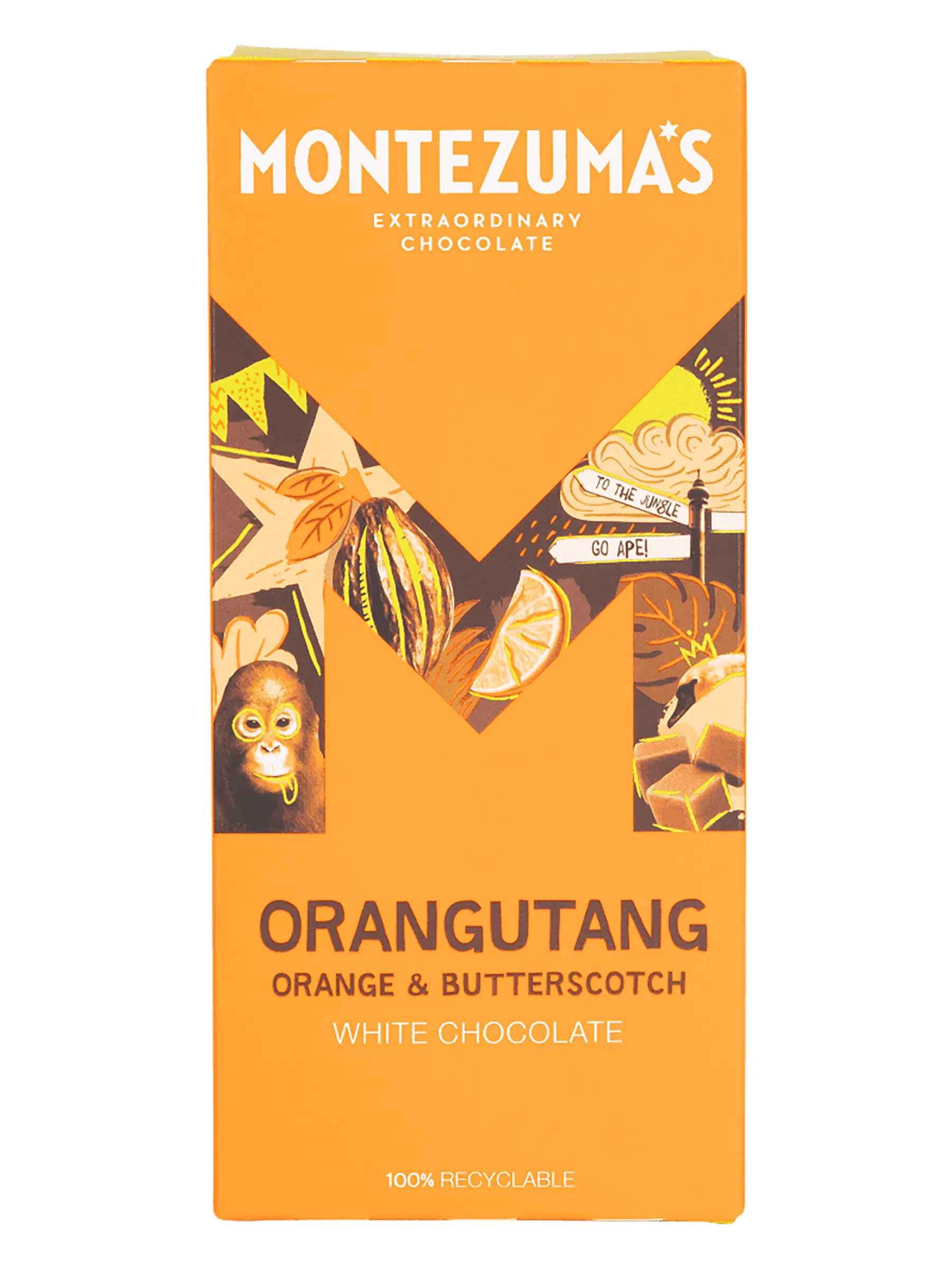 White Chocolate with Orange and Butterscotch 90g (Montezuma's