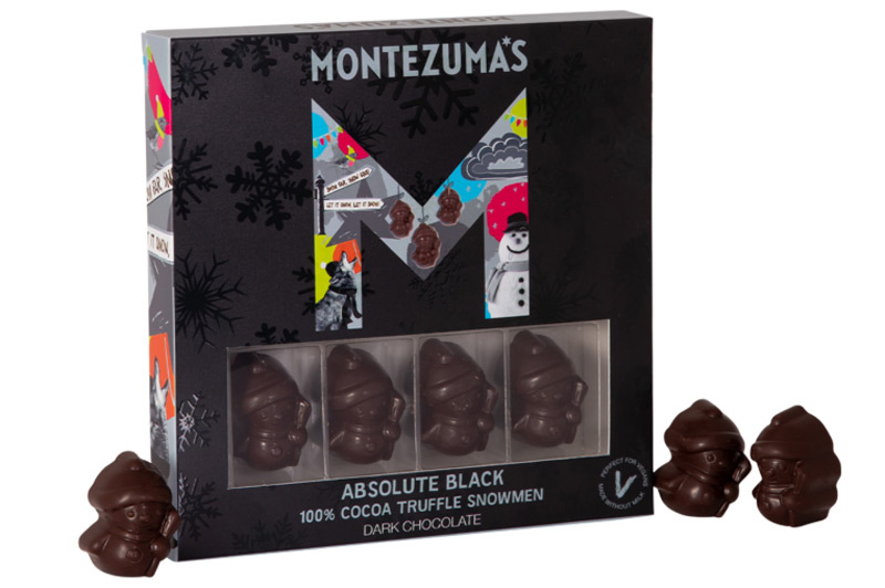 Absolute Black Truffle Filled Snowmen 110g (Montezuma's)