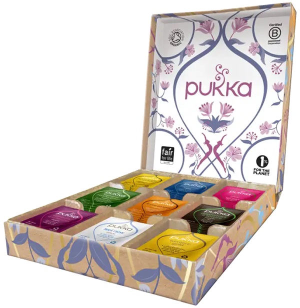 Organic Tea Selection Box, 45 Sachets (Pukka)