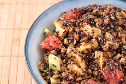 Black Quinoa Salad with Celery Seed Dressing