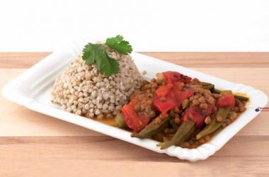 Buckwheat and Okra Bhuna