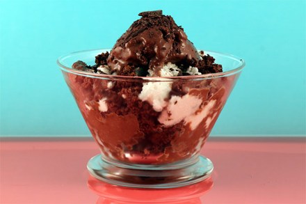 Chocolate &#038; Coconut Ice Cream Sundae