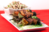 Hoisin Turkey Skewers & Egg Fried Rice