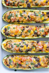 Mexican Courgette Burrito Boats (via makingthymeforhealth.com)