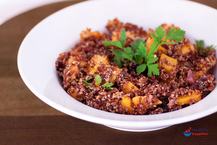 Warm Salad of Red Quinoa &#038; Butternut Squash