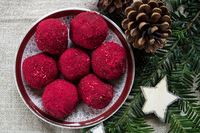 Almond Raspberry Truffles