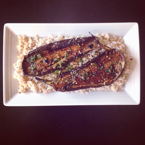 Miso Glazed Aubergine (via thebrightonkitchen.com)