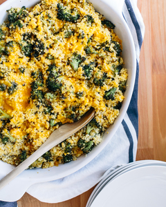 Roasted Broccoli and Cheddar Millet Bake (via acouplecooks.com)