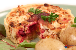 Vegetarian Beetroot & Butternut Quiche