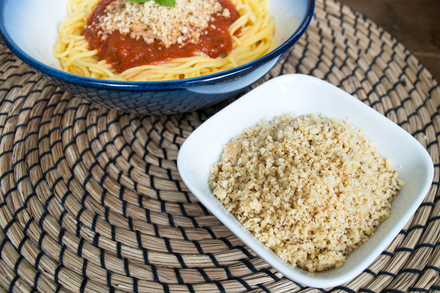 Brazil Nut Parmesan Style Vegan Cheese