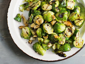 Charred Sprouts with Toasted Brazils (via deliciousmagazine.co.uk)