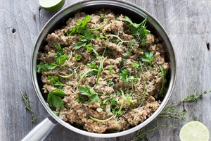 Buckwheat Mushroom Risotto (via eatthriveglow.com)