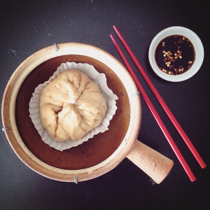 Steamed Seitan & Mushroom Buns (via thebrightonkitchen.com)