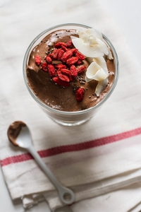 Chocolate Chia Pudding (via edibleperspective.com)