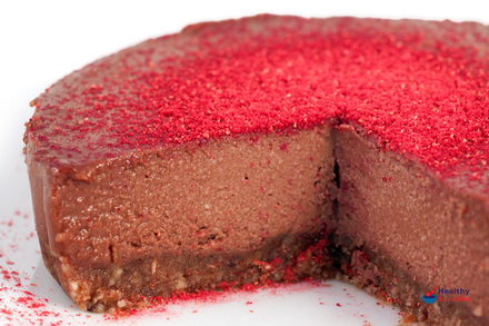 Chocolate &#038; Raspberry Dairy-Free Cheesecake