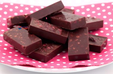 Dark Chocolate Mini-Bars with Raspberries & Nuts
