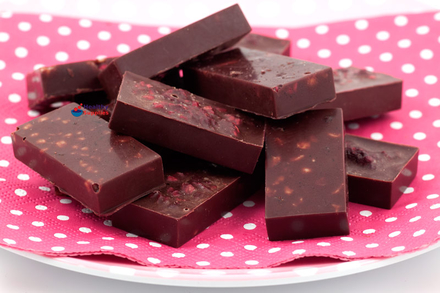 Dark Chocolate Mini-Bars with Raspberries &#038; Nuts