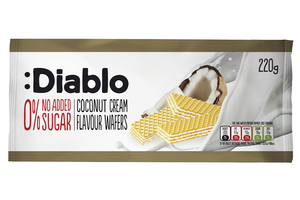 Coconut Cream Wafers 220g (Diablo Sugar-Free)
