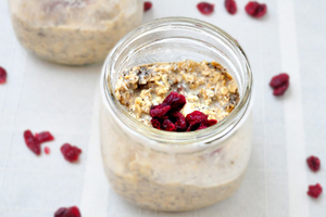 Coconut Vanilla Overnight Oats (via mywholefoodlife.com)