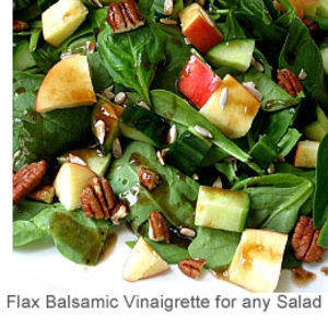 Add flaxseed oil to salad dressings! (via brainyweightloss.com)
