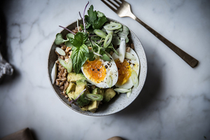 Farro, Avocado Breakfast Bowl (via localmilkblog.com)