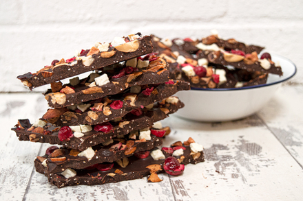 Fruit & Nut Raw Chocolate Bark