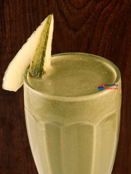 Melon Wheat Grass Green Tea Smoothie