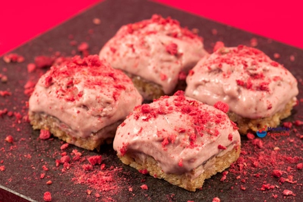 Banana Raspberry Ice-Cream Bites