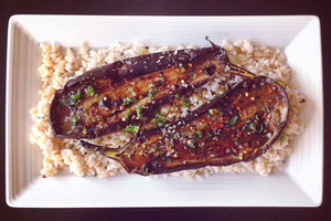 Miso Glazed Aubergines (via thebrightonkitchen.com)