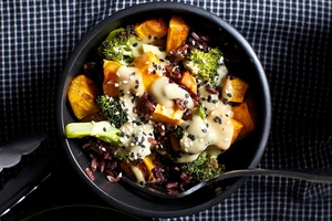 Sweet Potato and Broccoli Bowl (via smittenkitchen.com)