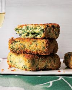 Semolina, Spinach and Quinoa Bites (via foodandwine.com)