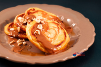 Hazelnut & Maple Syrup Pancakes