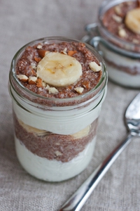 Banana, Nut and Teff Parfait (via eatingbirdfood.com)