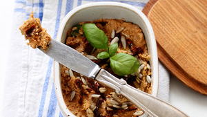 Tomato & Basil Sunflower Seed Pate (via oprah.com)